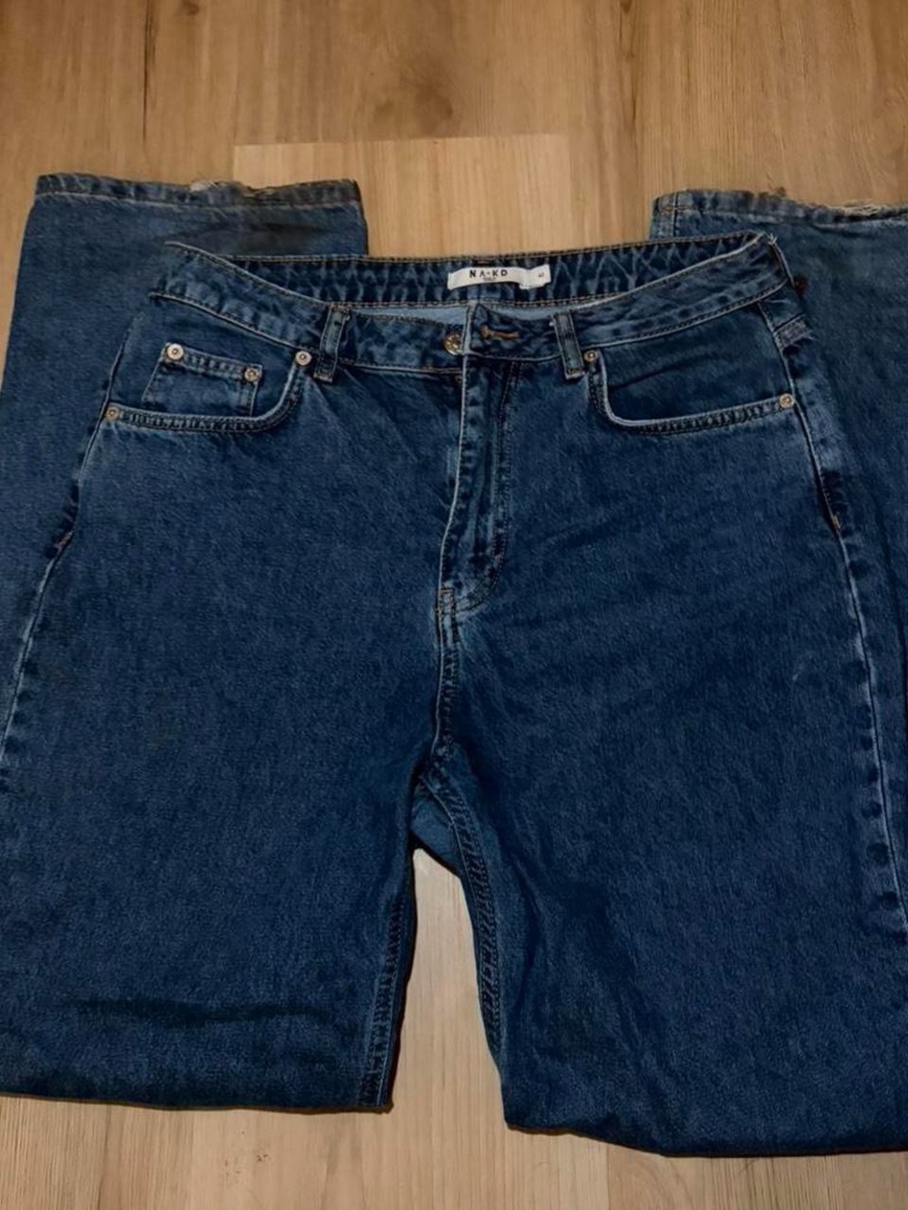 NA KD Dark Blue Denim Jeans